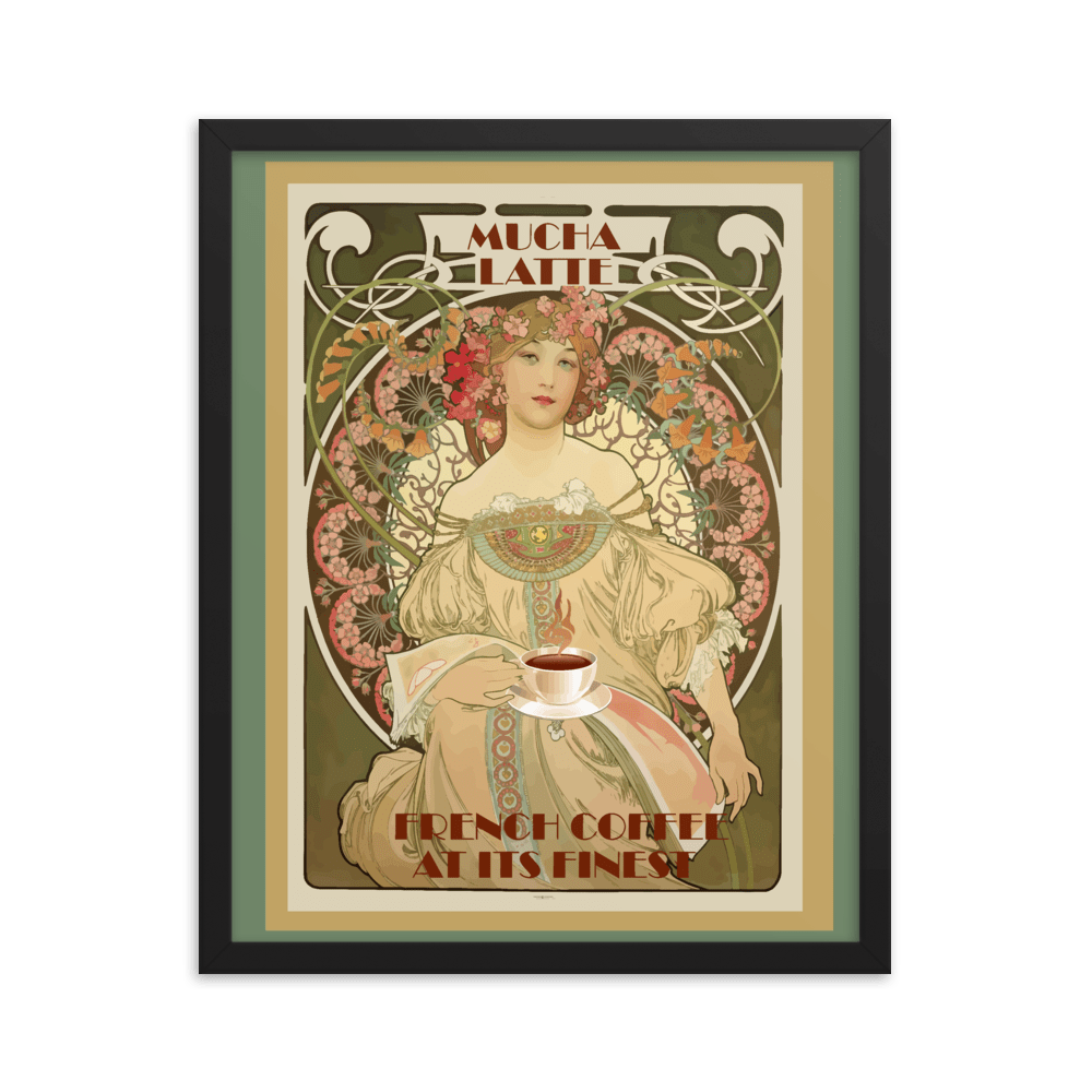 Alphonse Mucha Vintage Framed Print - Futureisretro