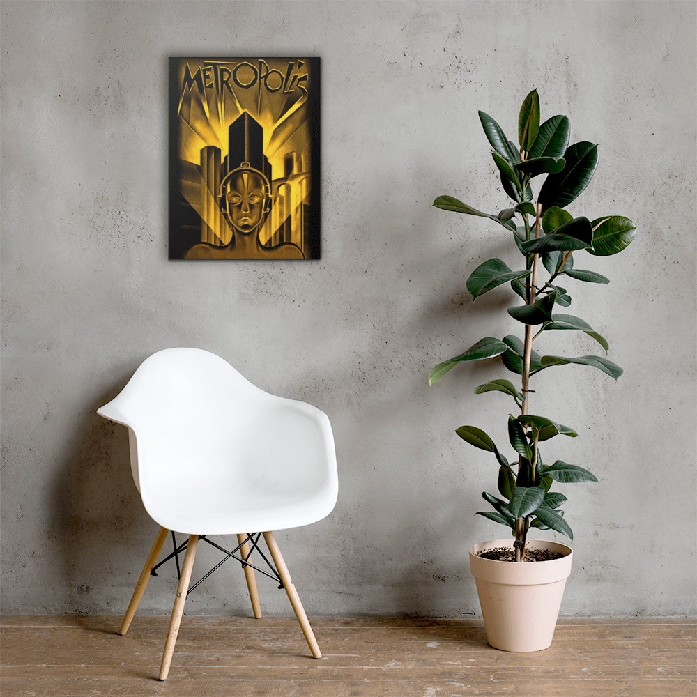 Metropolis Vintage Movie Art Canvas - Futureisretro