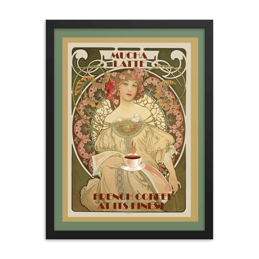 Alphonse Mucha Vintage Framed Print - Futureisretro