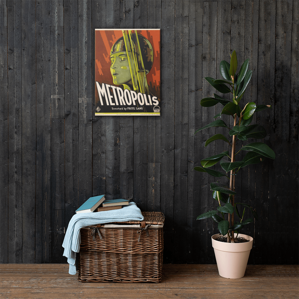 Metropolis Movie Poster Canvas Art - Futureisretro