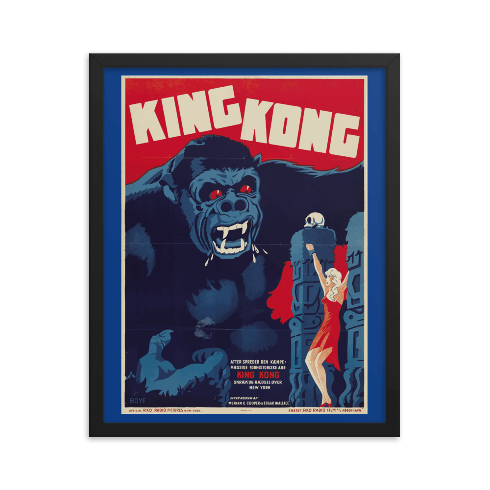 Vintage King Kong Movie Poster Premium Art Print - Futureisretro
