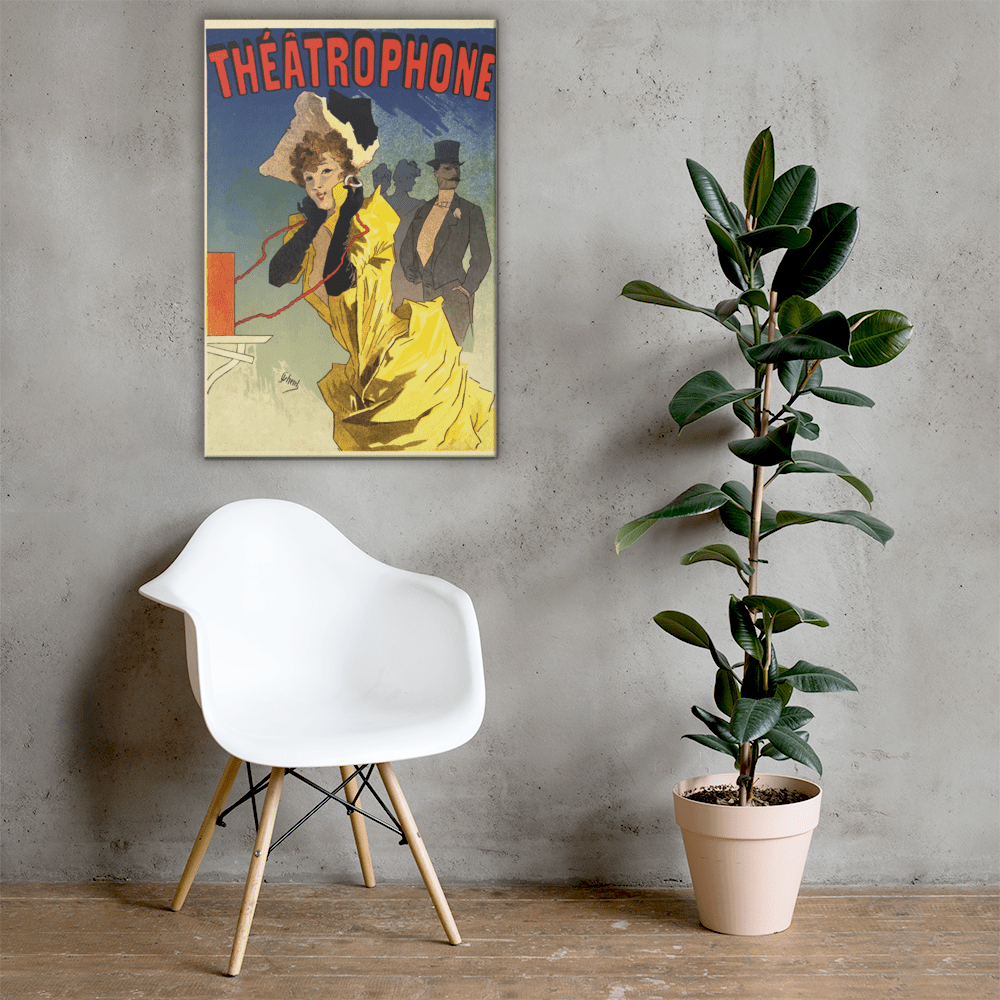 Vintage French Theatre Canvas Print - Futureisretro