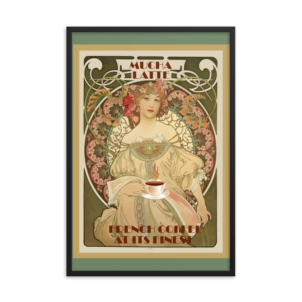 Alphonse Mucha Vintage Framed Print - Futureisretro