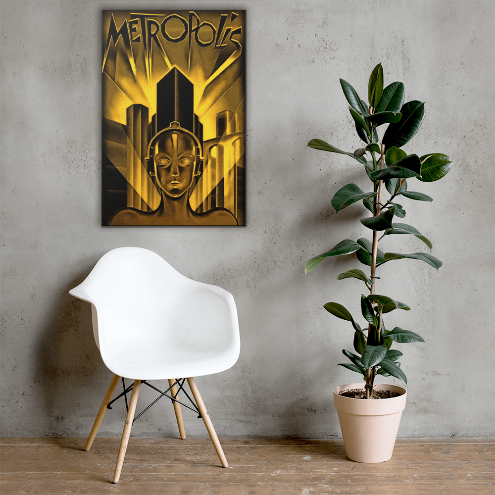 Metropolis Vintage Movie Art Canvas - Futureisretro