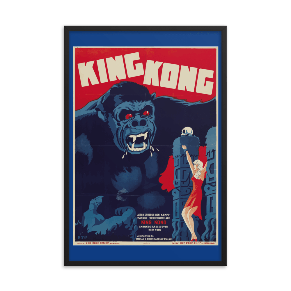 Vintage King Kong Movie Poster Premium Art Print - Futureisretro