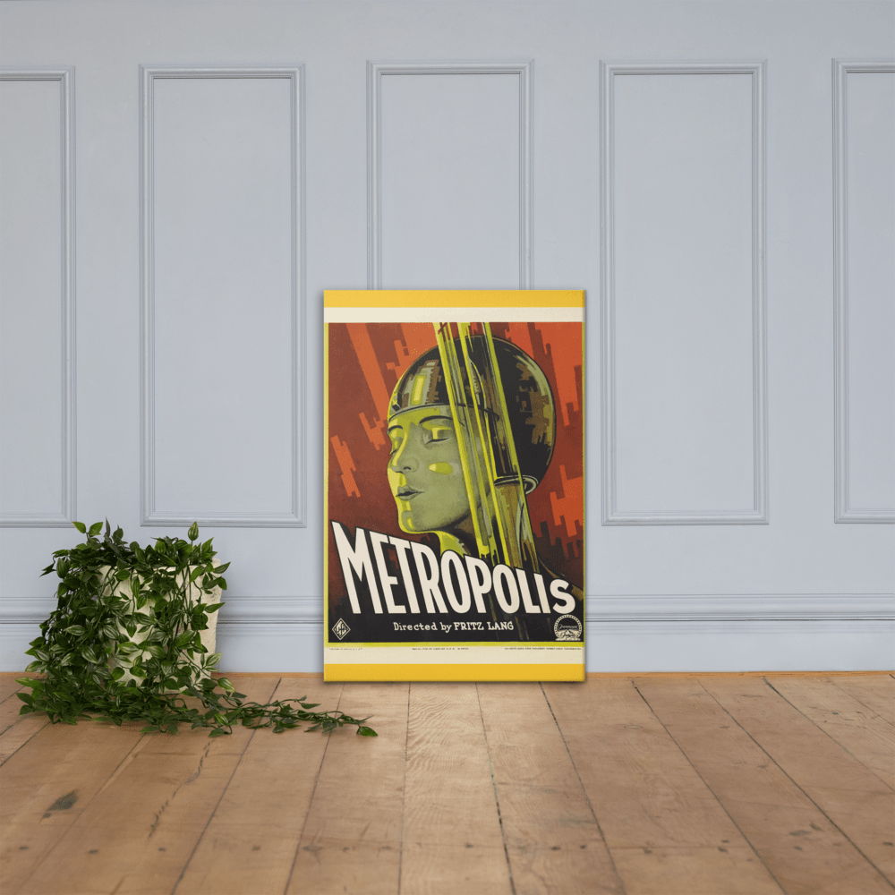 Metropolis Movie Poster Canvas Art - Futureisretro