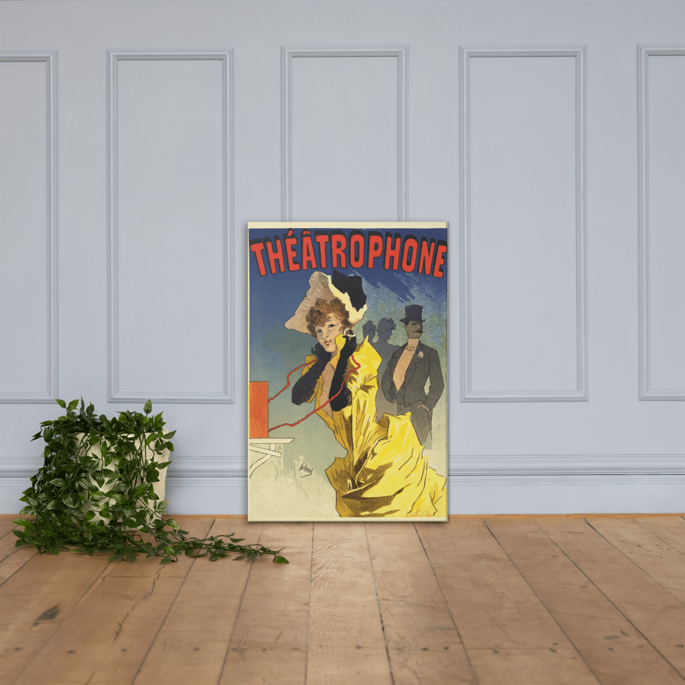 Vintage French Theatre Canvas Print - Futureisretro