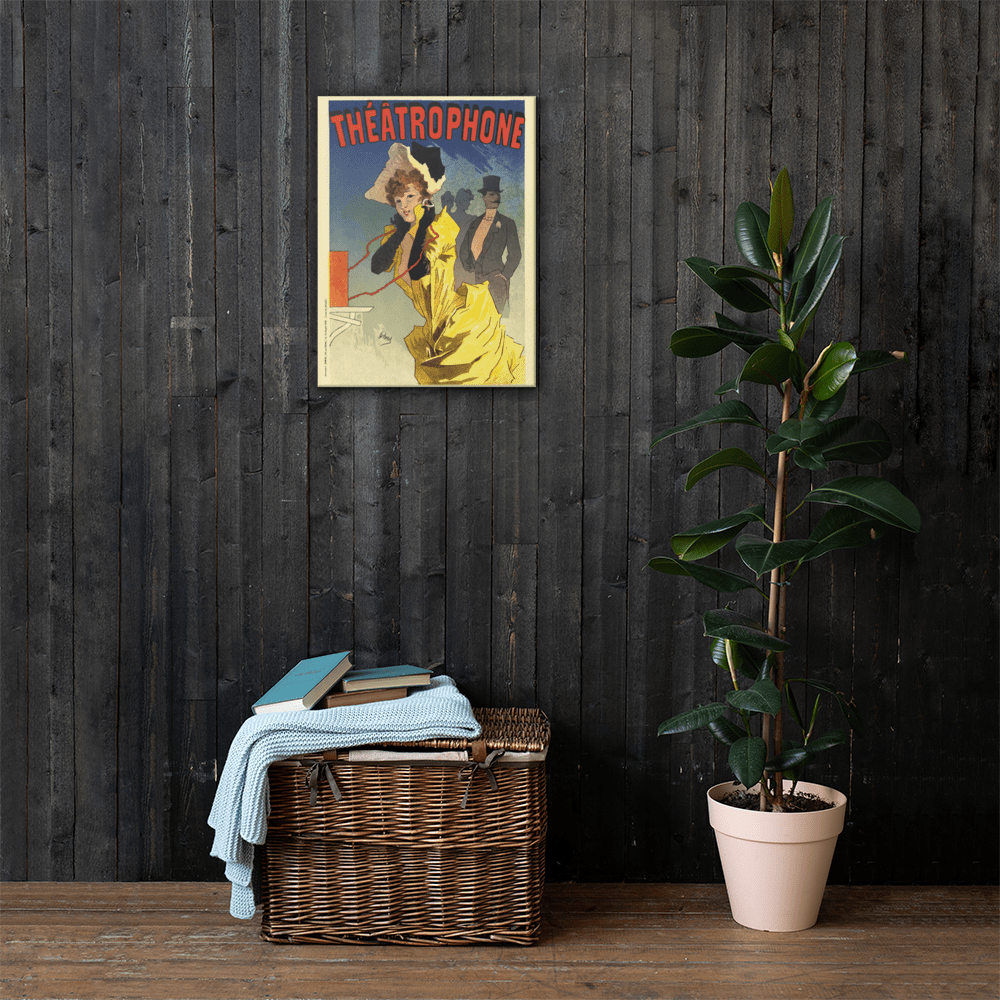 Vintage French Theatre Canvas Print - Futureisretro