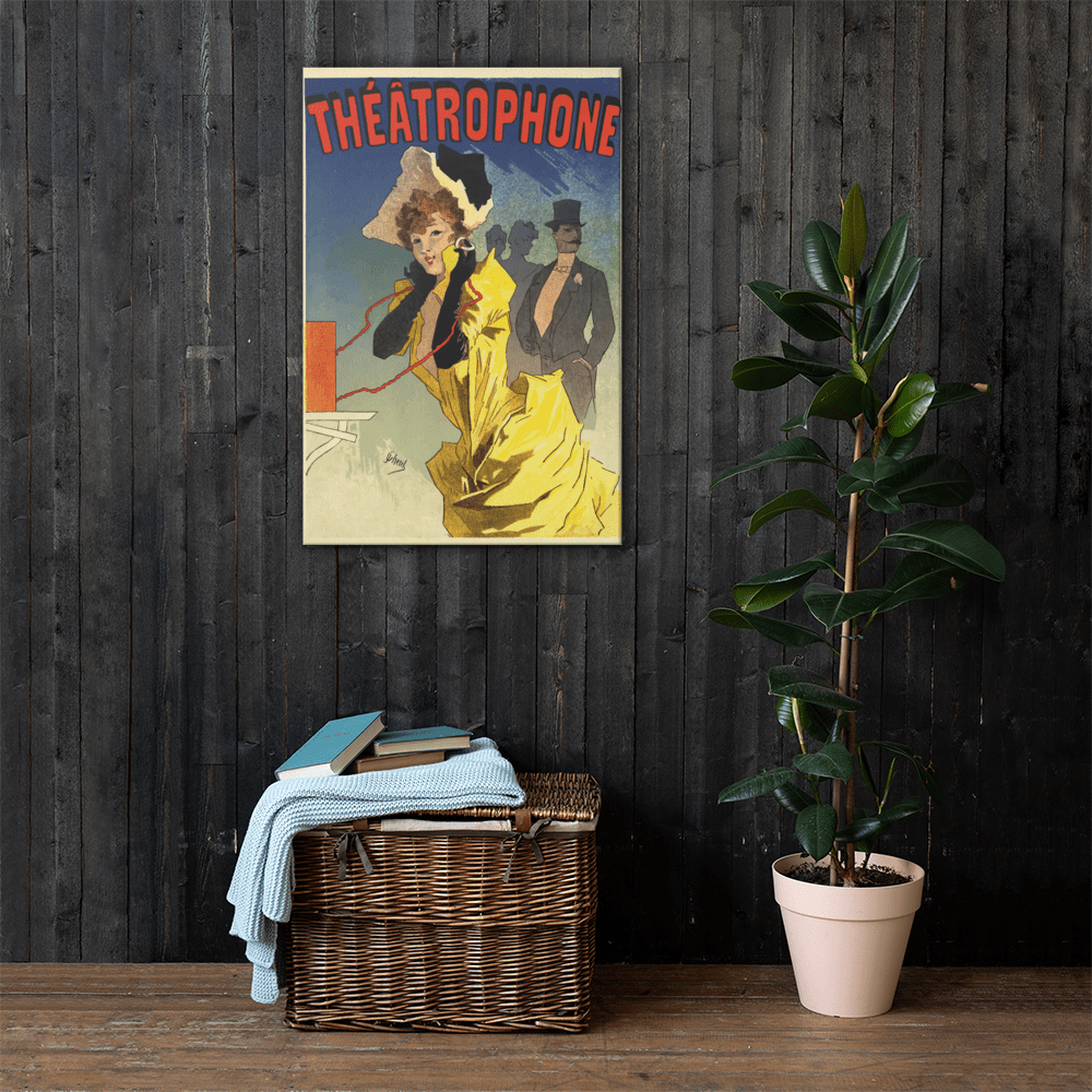 Vintage French Theatre Canvas Print - Futureisretro