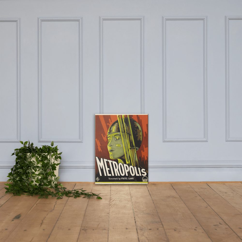 Metropolis Movie Poster Canvas Art - Futureisretro