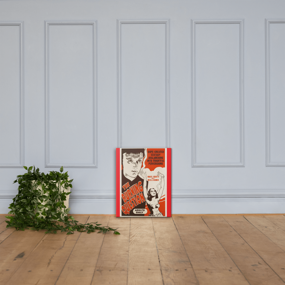 Anti-Marijuana Vintage Poster Canvas Art - Futureisretro