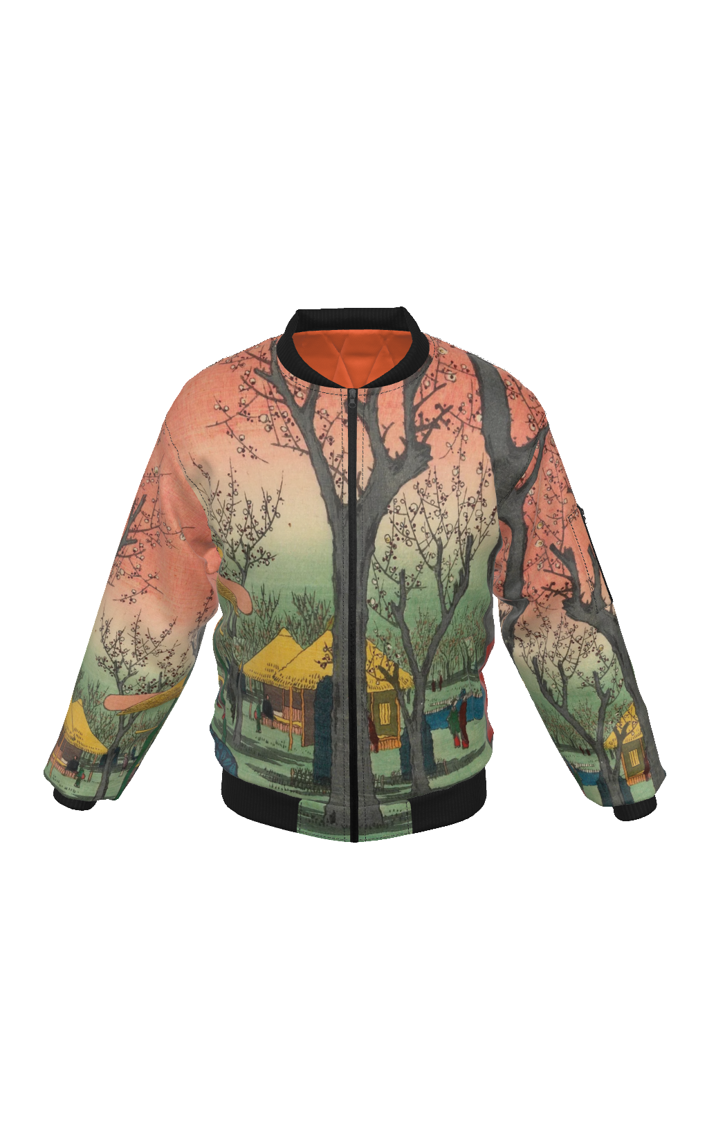 Japanische Ukiyo-e Bomberjacke