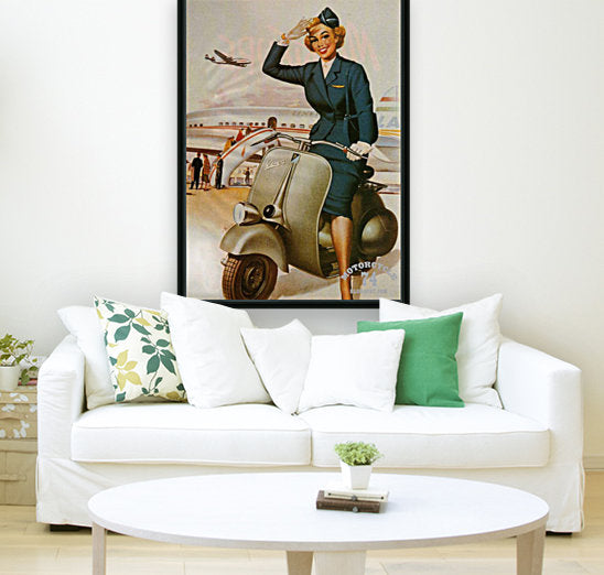 Vespa Pin Up Girl