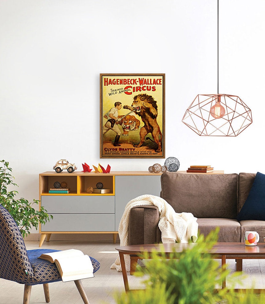 Affiche de cirque vintage, Lion Tamer Poster