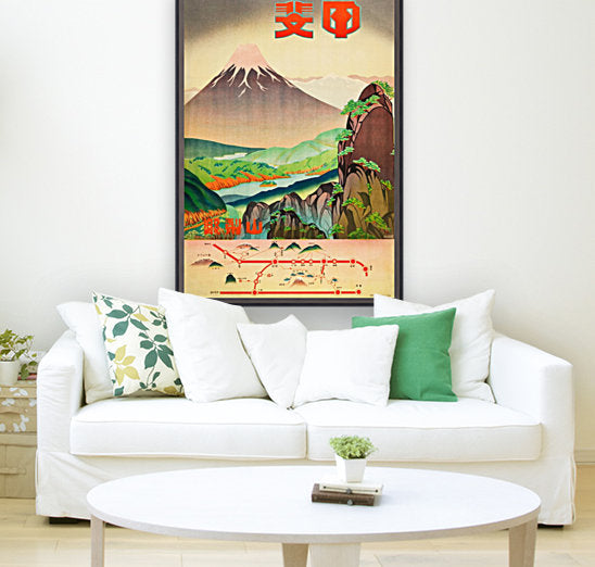 Japanisches Vintage-Reiseposter, Wandkunst