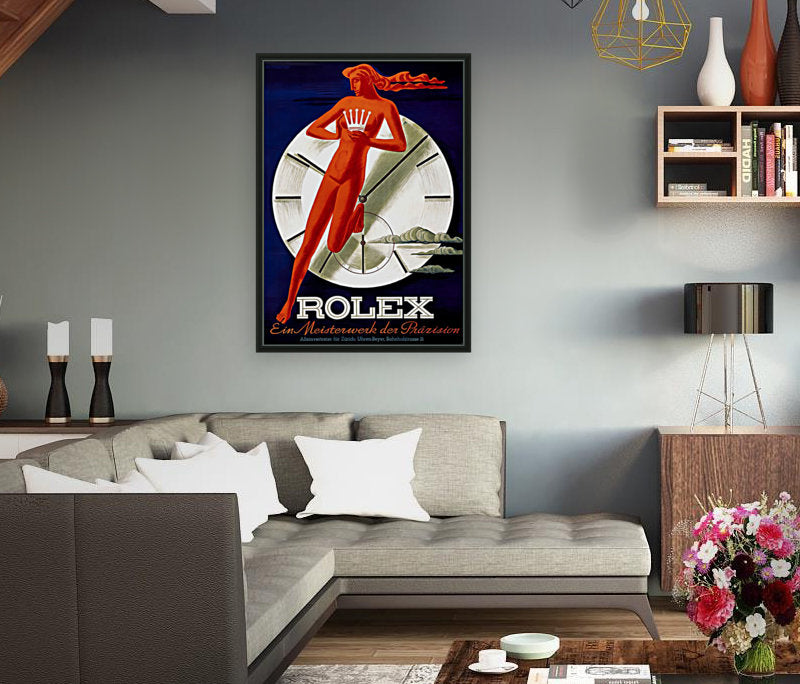 Beyer Zurich Rolex Vintage Poster Wall Art