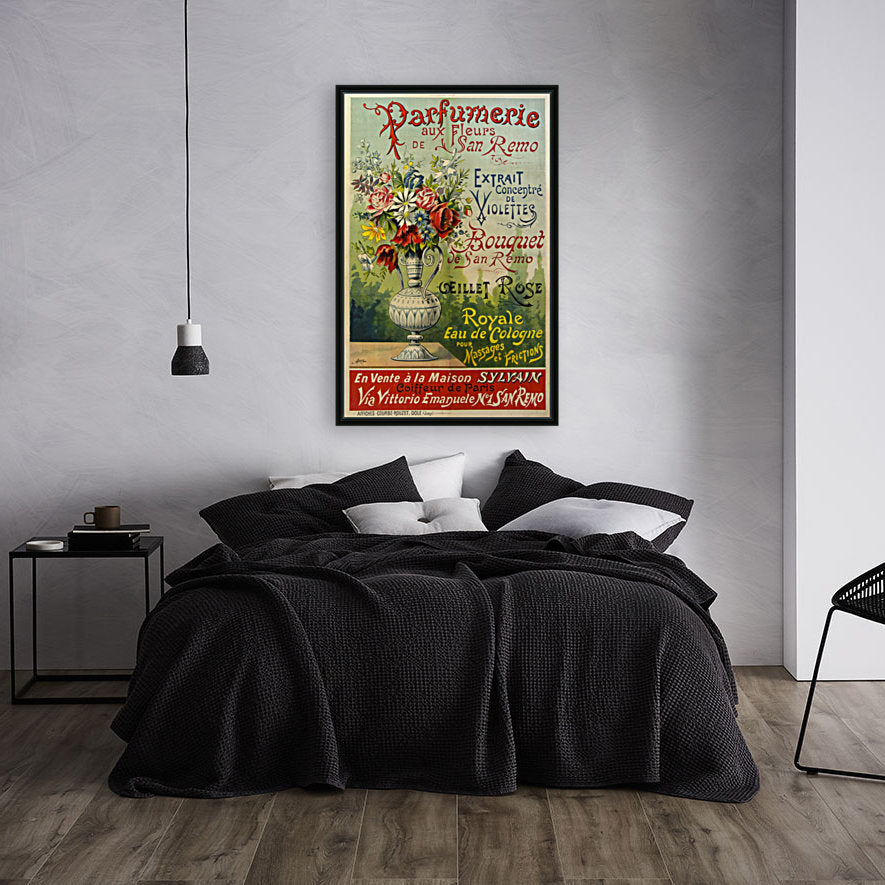 Affiche Parfumerie aux Fleurs de San Remo
