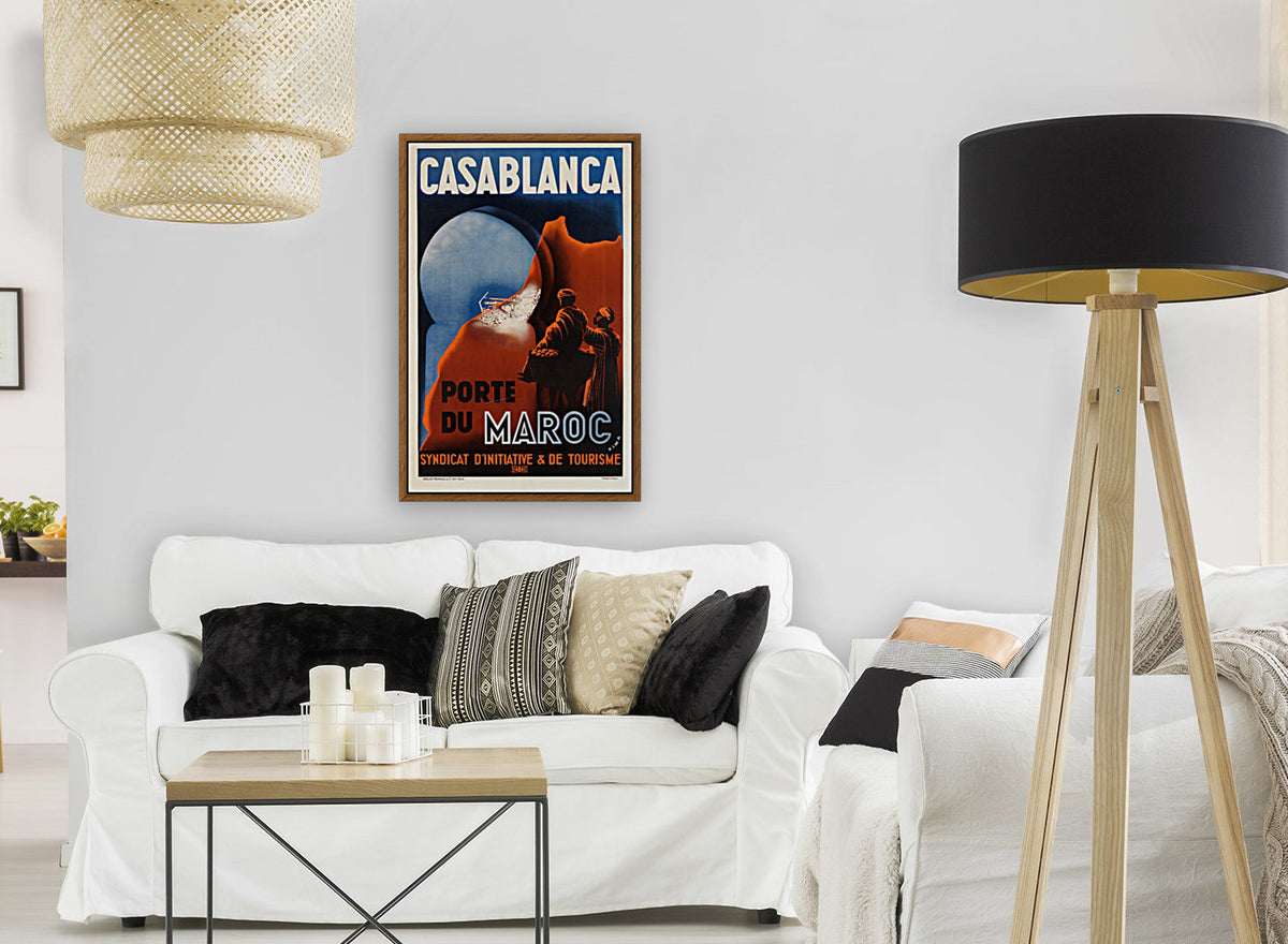 Plakat von Casablanca Port du Maroc