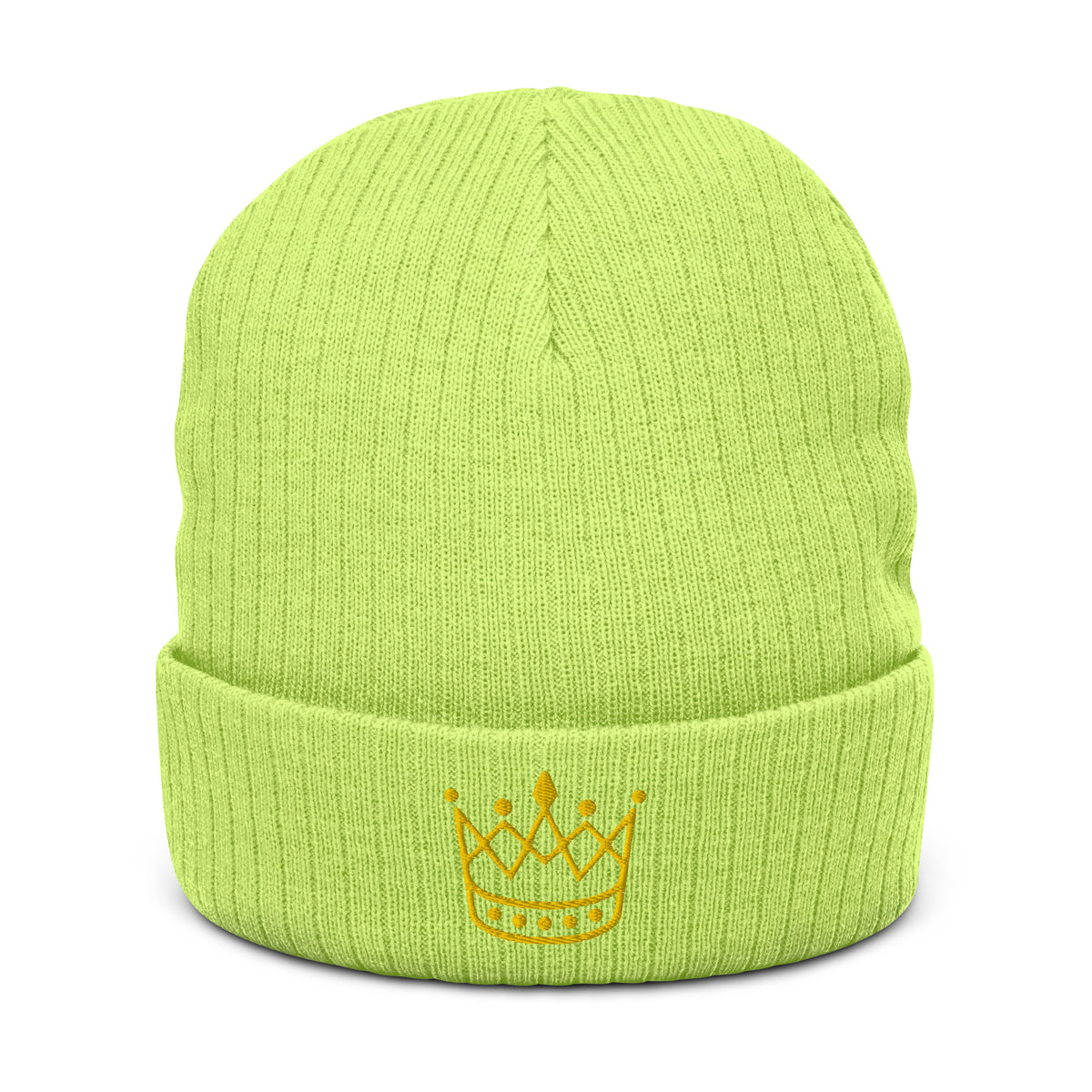 Ribbed knit beanie - King or Queen Crown