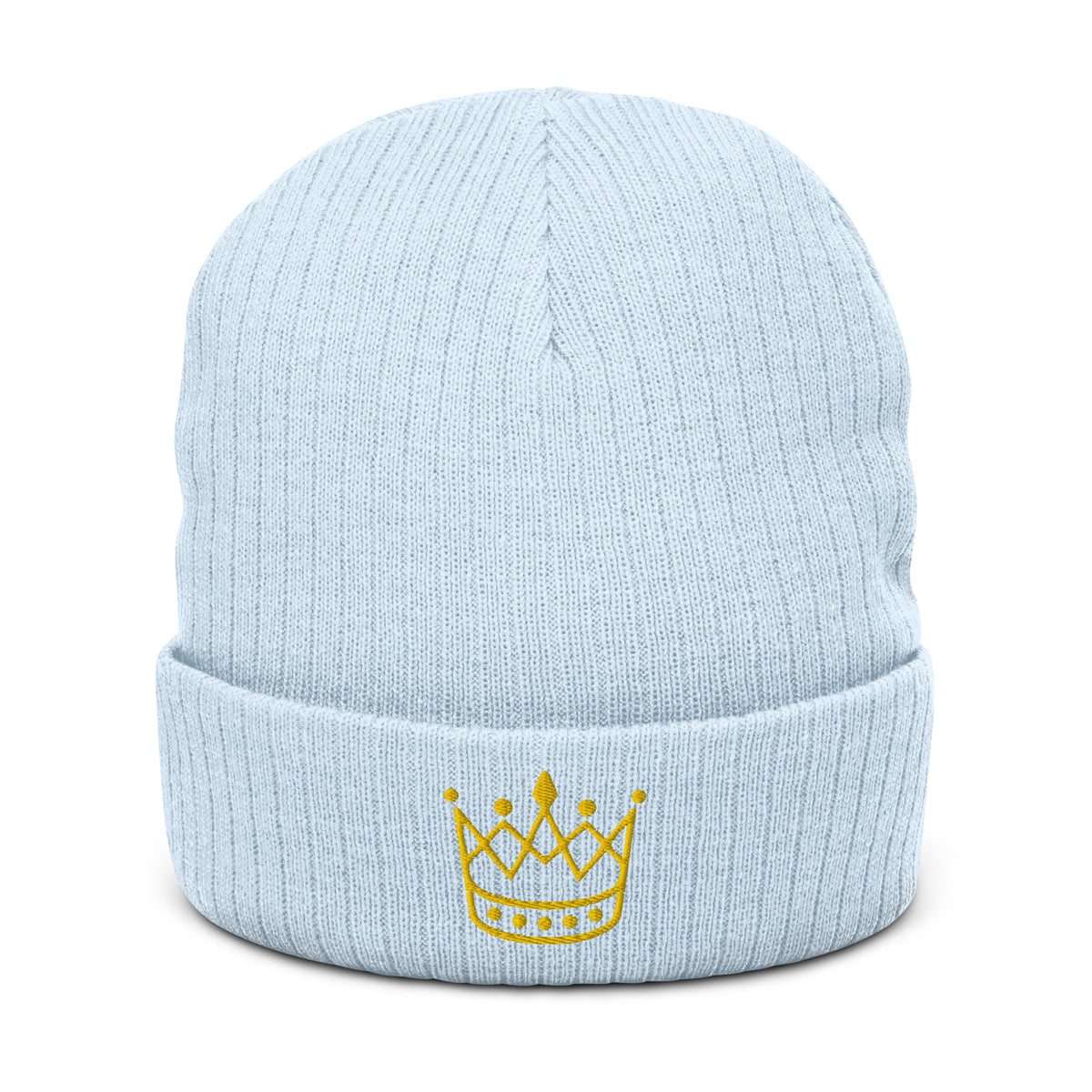 Ribbed knit beanie - King or Queen Crown