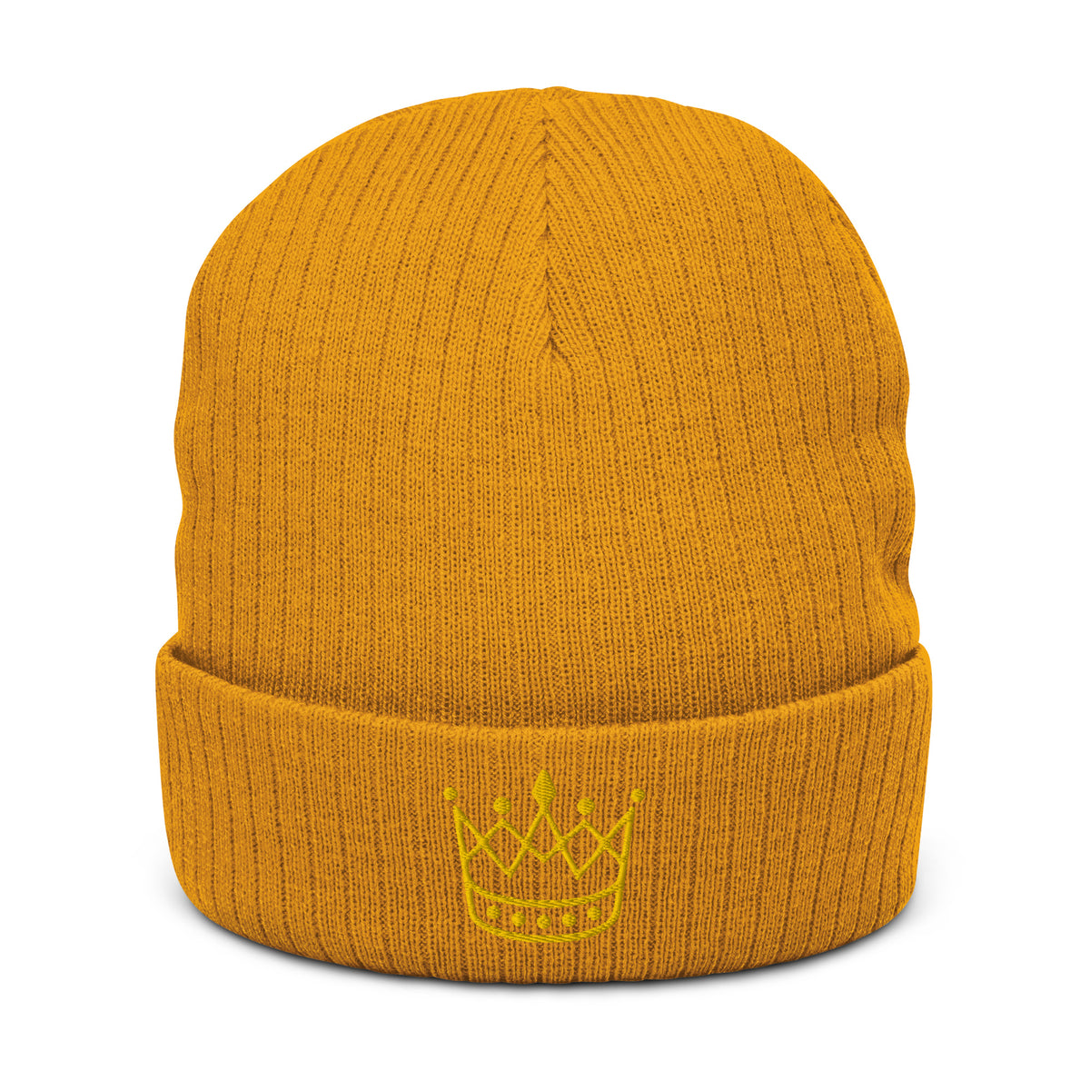 Ribbed knit beanie - King or Queen Crown