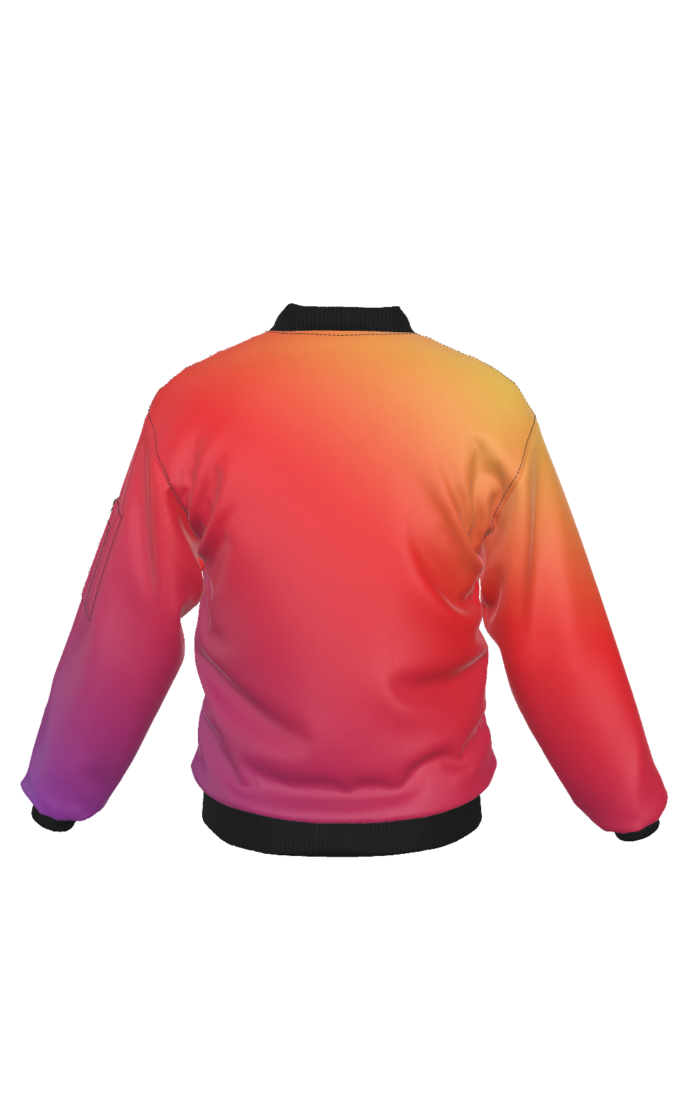 Yellow Orange Fade Bomber